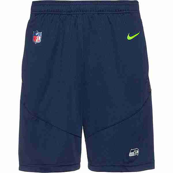 Nike Seattle Seahawks Funktionsshorts Herren college navy-flat silver-action green