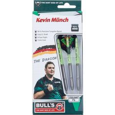 BULL'S Kevin Münch G2 Steel Dartpfeil silber-schwarz