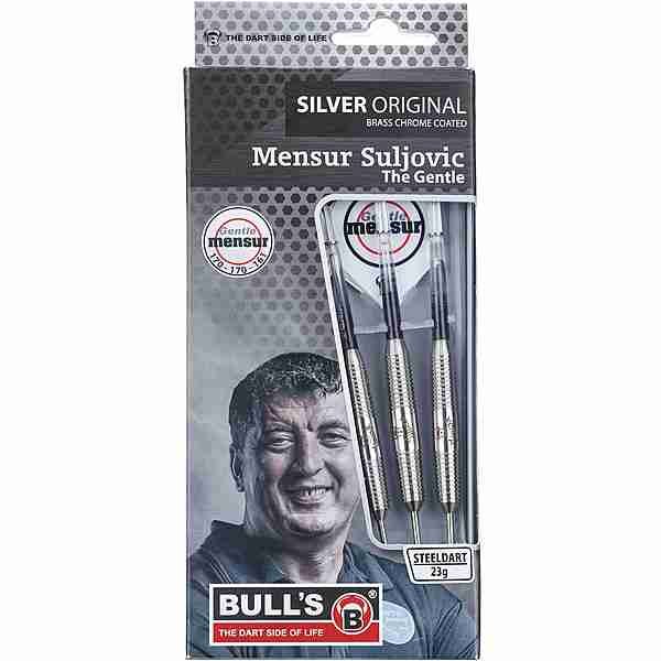 BULL'S Mensur Suljovic Steel Dartpfeil silber