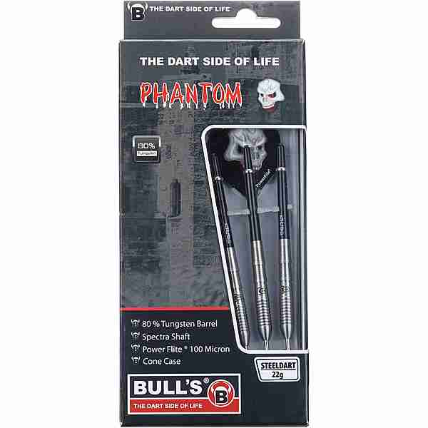 BULL'S Phantom PT4 Steel Dartpfeil silber-schwarz