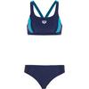 Arena Threefold Bikini Set Damen - navy-royal-martinica