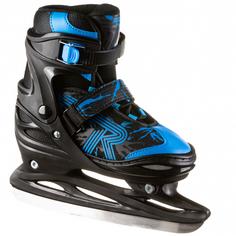 Rückansicht von ROCES JOKEY ICE 3.0 Schlittschuhe Kinder black-astor blue