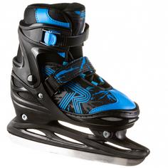 Rückansicht von ROCES JOKEY ICE 3.0 BOY Schlittschuhe Kinder black-astor blue