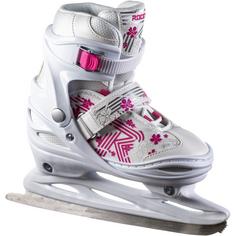 Rückansicht von ROCES JOKEY ICE 3.0 Schlittschuhe Kinder white-pink