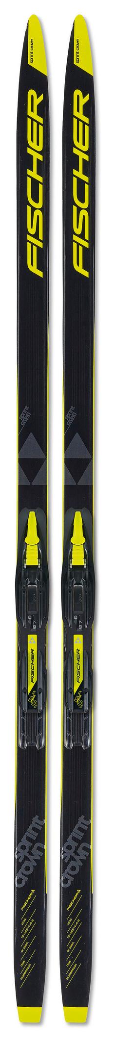 Fischer SPRINT CROWN SET/BDG TOUR STEP-IN JR IFP Langlaufski Klassik Kinder black-yellow