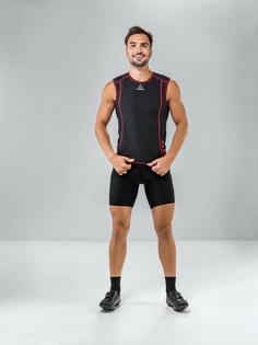 Rückansicht von Löffler LIGHT HOTBOND® Fahrradunterhose Herren black