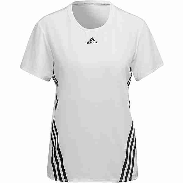 adidas 3-STRIPES DESIGNED4TRAINING Funktionsshirt Damen white