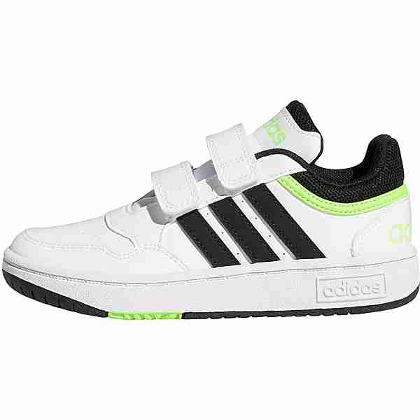 adidas HOOPS 3.0 CF C Sneaker Kinder ftwr white-core black-solar green