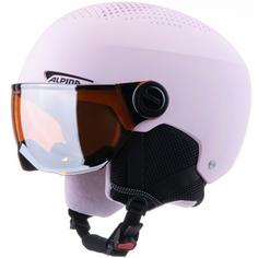 ALPINA ZUPO VISOR Q LITE Skihelm Kinder rose matt