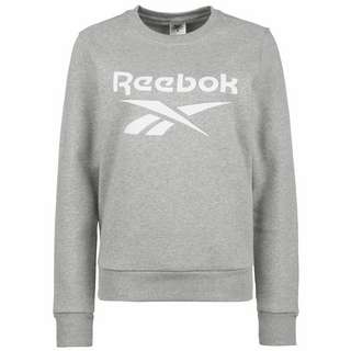 Reebok Identity Logo Fleece Crew Sweatshirt Damen grau / weiß