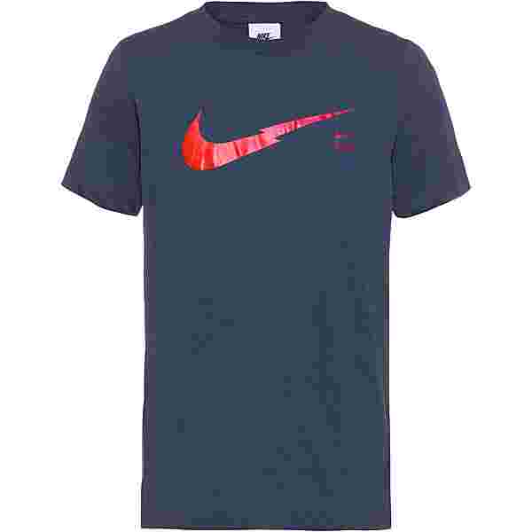 Nike NSW ZIGZAG T-Shirt Kinder thunder blue-chile red