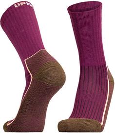 Rückansicht von UphillSport Merino SAANA Wandersocken Damen purple