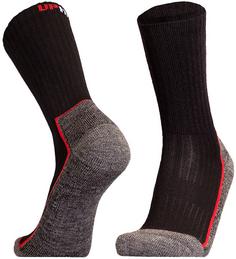 Rückansicht von UphillSport SAANA Wandersocken black