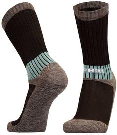 Rückansicht von UphillSport VAARU Wandersocken black-grey