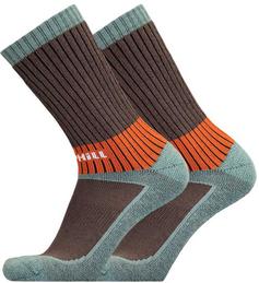 UphillSport VAARU Wandersocken brown-turqoise-green