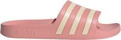 Rückansicht von adidas ADILETTE AQUA Badelatschen Damen wonder mauve-wonder white-wonder mauve