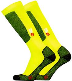 UphillSport Merino HALLA Skisocken hi vis yellow-black