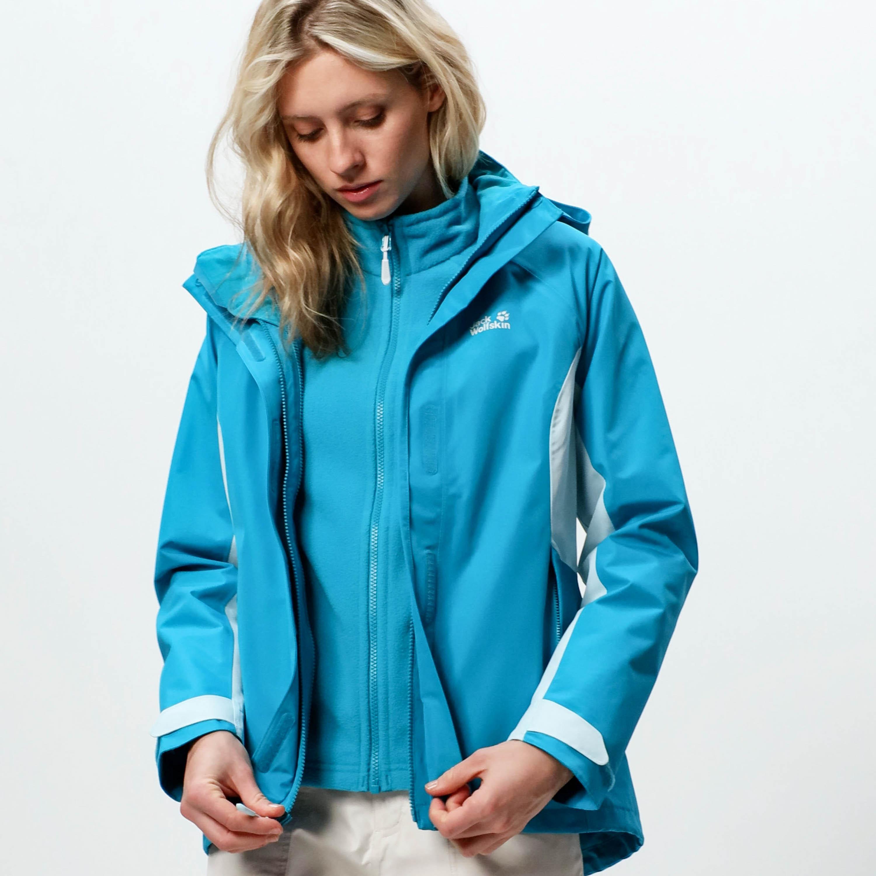 Bejaarden Coördineren Lach Jack Wolfskin Towada 3in1 Doppeljacke Damen dark cyan im Online Shop von  SportScheck kaufen