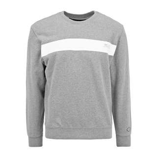 REPLAY mit Kontrast-Print Sweatshirt Herren medium grey melange