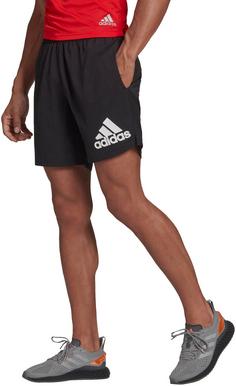 Rückansicht von adidas Run It Laufshorts Herren black