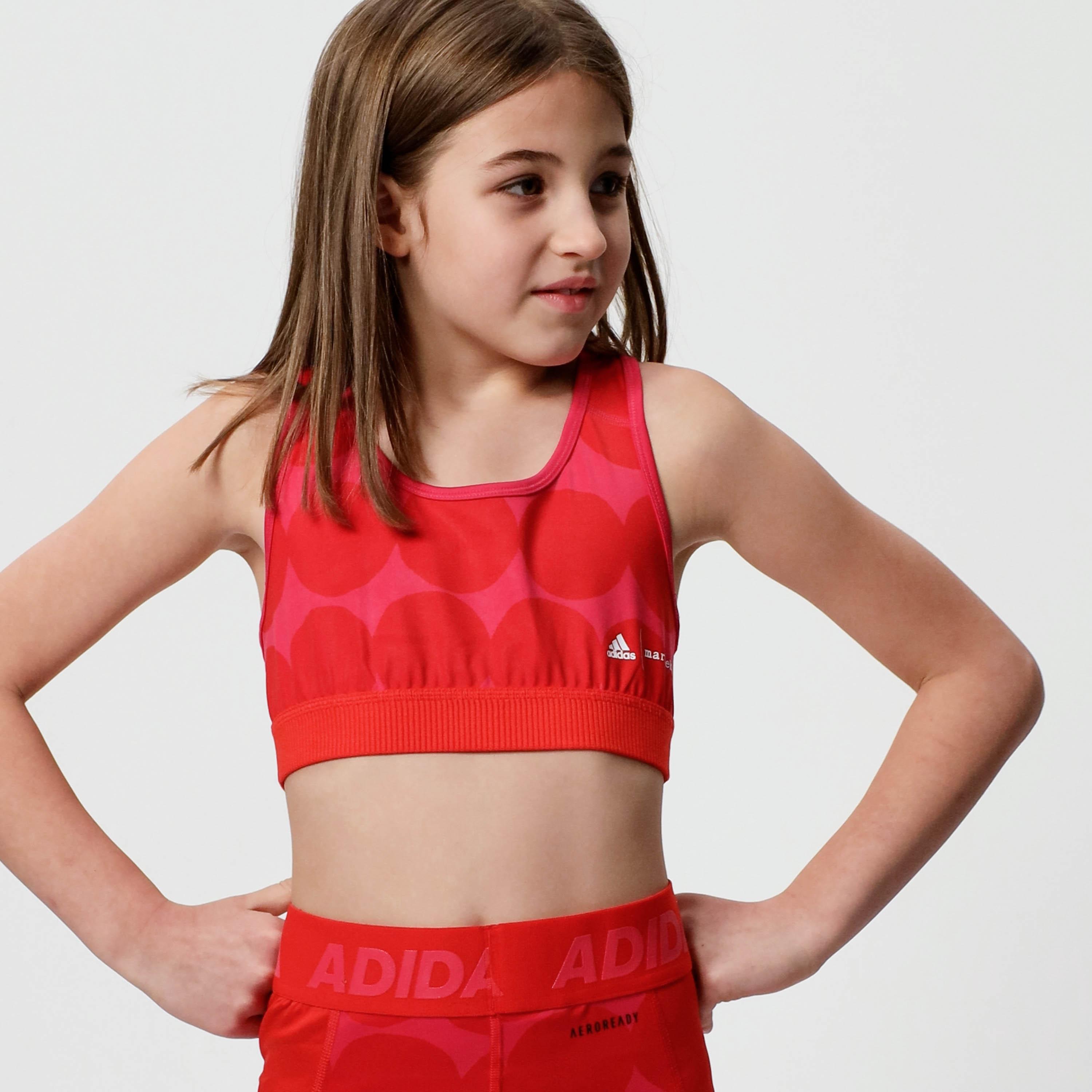 Adidas MARIMEKKO BH Mädchen team real magenta-vivid red im Shop von SportScheck kaufen