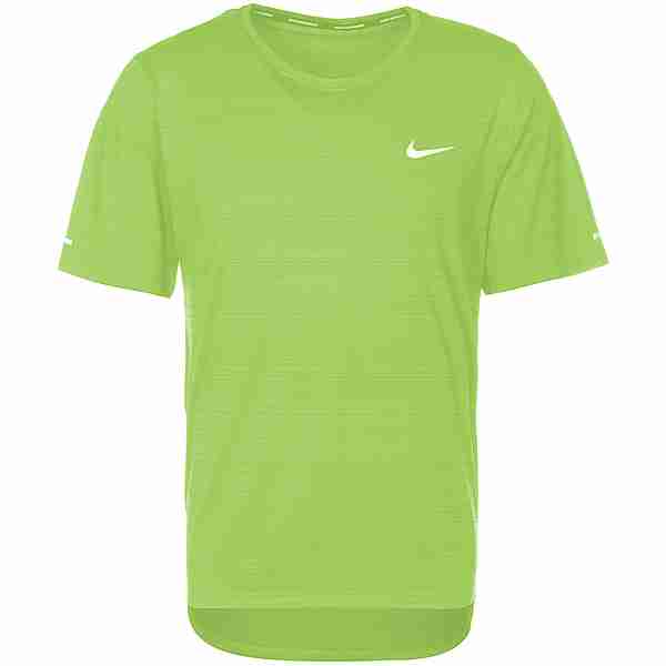 Nike Miler Funktionsshirt Herren vivid green-reflective silv