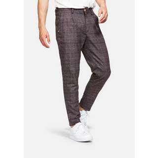 Colours & Sons cropped Chinohose Herren red check