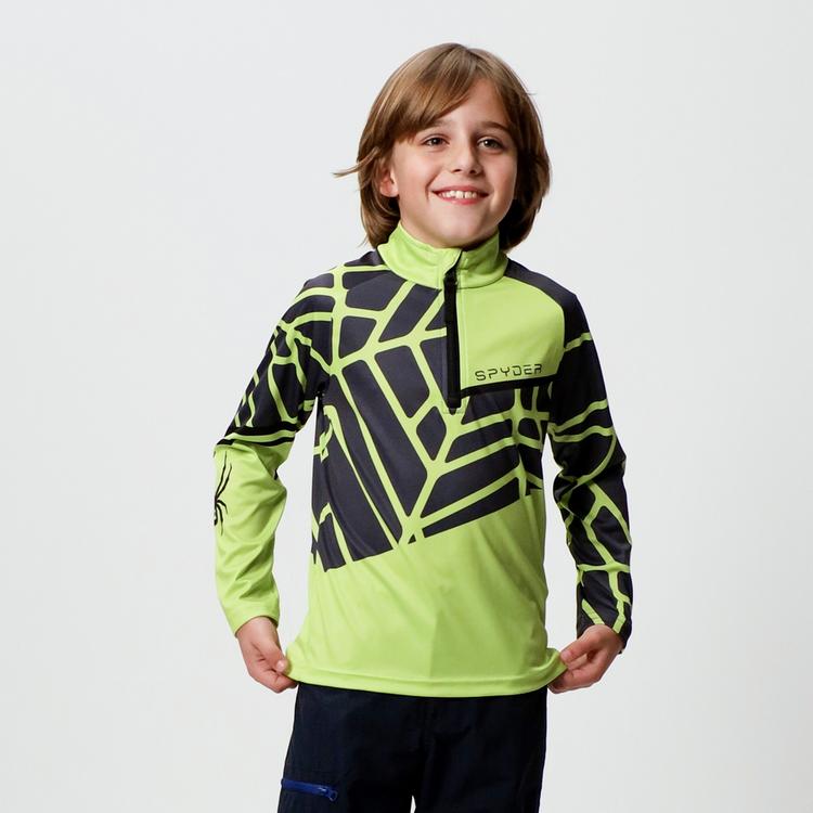 Spyder Spyder Hideout Layerlangarmshirt Kinder - sharp lime - 3 | SportScheck