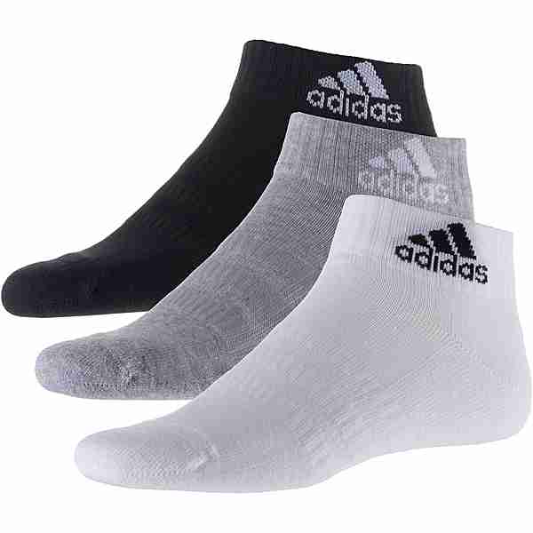 adidas Cush Ankle Socken Pack medium grey heather-white-black