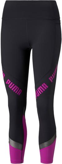 PUMA Train Logo Eversculpt Tights Damen - black-deep orchid