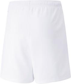 Rückansicht von PUMA teamRise Fußballshorts Kinder puma white-puma black