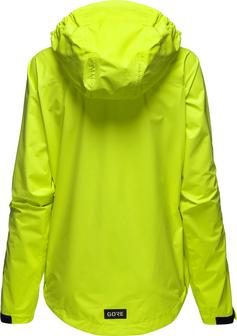 Rückansicht von GOREWEAR GORE-TEX Endure Fahrradjacke Damen neon yellow