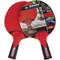 Rückansicht von Donic-Schildkröt TT 2er Set Outdoor weatherproof Tischtennis Set bunt