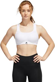 Rückansicht von adidas TLRD Impact Training Sport-BH Damen white