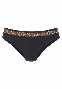 Lascana Bikini-Hose Bikini Hose Damen schwarz-leo