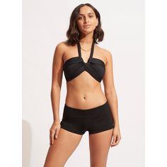 Rückansicht von Seafolly Collective Bikini Hose Damen black