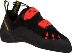 Rückansicht von La Sportiva Tarantula Kletterschuhe black-poppy