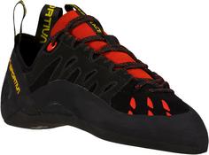 Rückansicht von La Sportiva Tarantulace Kletterschuhe Herren black-poppy