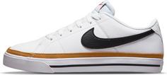 Nike Court Legacy Next Nature Sneaker Damen white-black-desert ochre-team orange