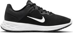 Rückansicht von Nike Revolution 6 Laufschuhe Damen black-white-dk smoke grey-cool grey