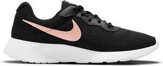 Rückansicht von Nike Tanjun Sneaker Damen black-metallic red bronze-barely volt-white