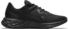Rückansicht von Nike REVOLUTION 6 Laufschuhe Herren black-black-dk smoke grey