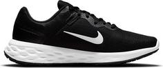 Rückansicht von Nike REVOLUTION 6 Laufschuhe Herren black-white-iron grey