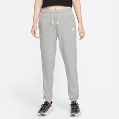 Rückansicht von Nike GYM VINTAG EASY Sweathose Damen dk grey heather-white