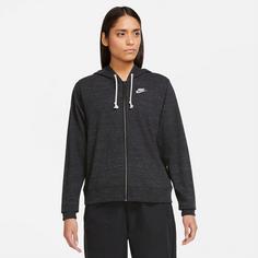 Rückansicht von Nike GYM VINTAG EASY Sweatjacke Damen black-white