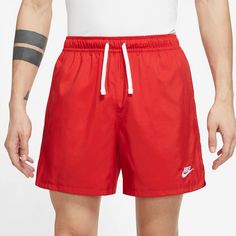 Rückansicht von Nike NSW Essentials Lined Flow Shorts Herren university red-white