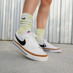 Rückansicht von Nike Court Legacy Next Nature Sneaker Damen white-black-desert ochre-team orange