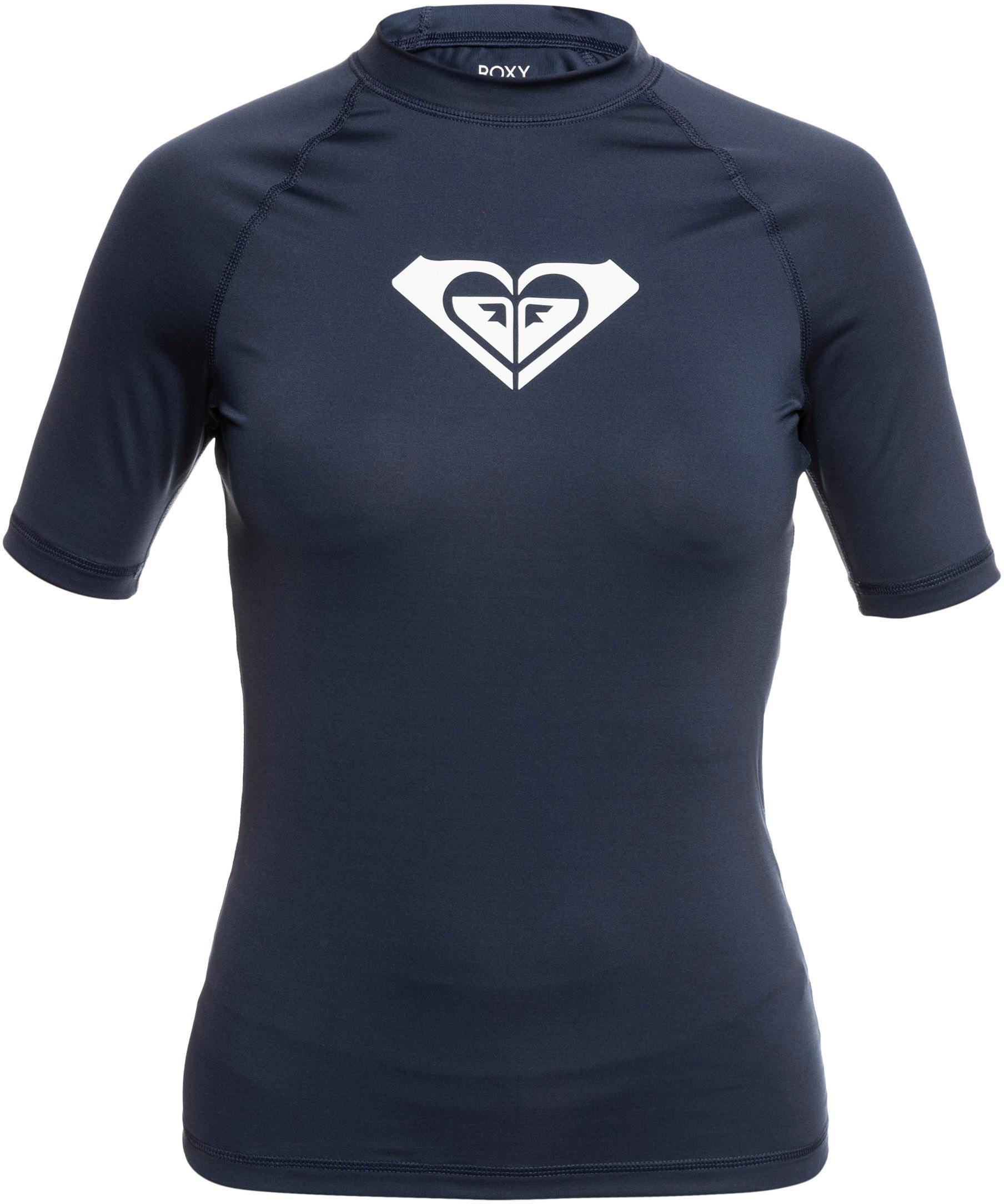 Maglietta Roxy Whole Hearted Surf Tee Donna | T-Shirt Elasticizzata UPF 50 Con Stampa Cuore - Foto 10