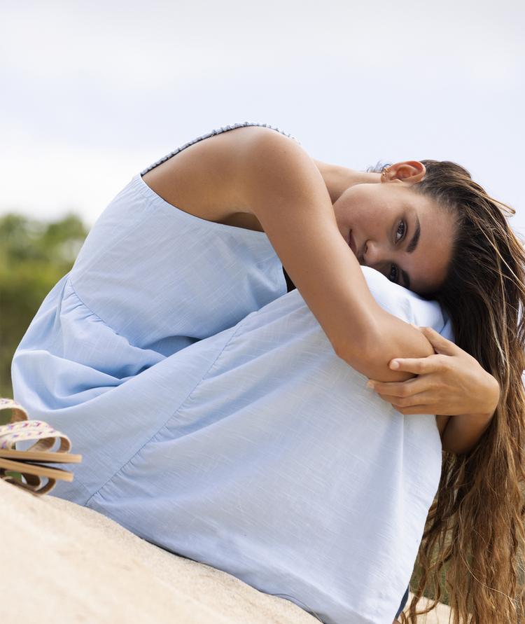 Roxy Roxy Waiting Line Tr&auml;gerkleid Damen - cool blue - 4 | SportScheck