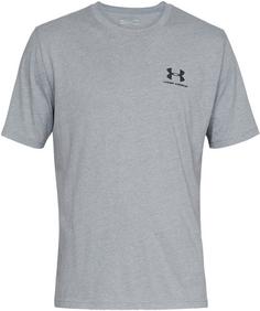 Under Armour SPORTSTYLE LEFT CHEST Funktionsshirt Herren steel light heather